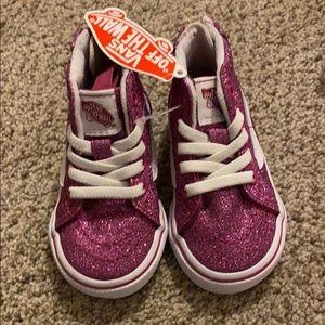 Brand new pink sparkle vans
